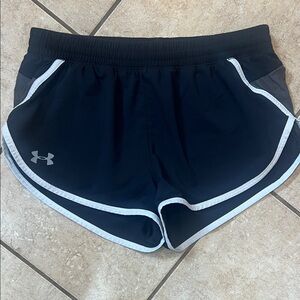 Under Armour Women's Black SpeedPocket Athletic Shorts